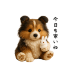 毎年つかえる♡シェルティの冬＆年末年始（個別スタンプ：19）