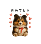 毎年つかえる♡シェルティの冬＆年末年始（個別スタンプ：23）