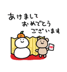 ゆきだるまとくま3（個別スタンプ：31）