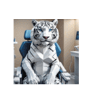 ホワイトタイガーの新日常10（個別スタンプ：4）