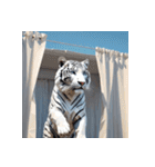 ホワイトタイガーの新日常10（個別スタンプ：6）
