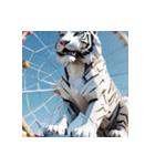 ホワイトタイガーの新日常10（個別スタンプ：7）