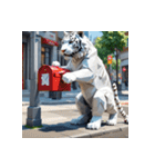 ホワイトタイガーの新日常10（個別スタンプ：15）