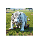 ホワイトタイガーの新日常10（個別スタンプ：17）