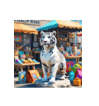 ホワイトタイガーの新日常10（個別スタンプ：19）