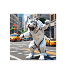 ホワイトタイガーの新日常10（個別スタンプ：20）