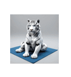 ホワイトタイガーの新日常10（個別スタンプ：25）