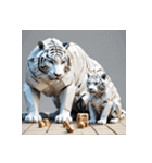 ホワイトタイガーの新日常10（個別スタンプ：28）