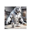 ホワイトタイガーの新日常10（個別スタンプ：30）