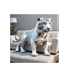 ホワイトタイガーの新日常10（個別スタンプ：39）