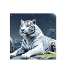 ホワイトタイガーの新日常10（個別スタンプ：40）