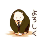 しろくま先輩社員の冬★オフィス（個別スタンプ：26）