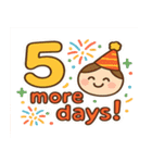 あと○日で新年！カウントダウンスタンプ（個別スタンプ：5）