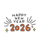 午年 新年のご挨拶スタンプ（個別スタンプ：7）