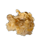 からあげ素材(縁取りあり)（個別スタンプ：4）