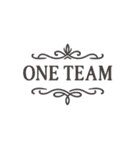 ONE TEAM でいきましょう。（個別スタンプ：3）