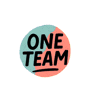 ONE TEAM でいきましょう。（個別スタンプ：7）