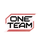 ONE TEAM でいきましょう。（個別スタンプ：12）