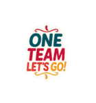 ONE TEAM でいきましょう。（個別スタンプ：19）