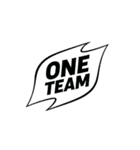 ONE TEAM でいきましょう。（個別スタンプ：23）