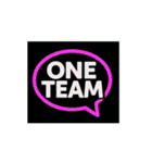 ONE TEAM でいきましょう。（個別スタンプ：26）