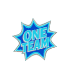 ONE TEAM でいきましょう。（個別スタンプ：28）
