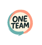 ONE TEAM でいきましょう。（個別スタンプ：33）