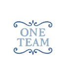 ONE TEAM でいきましょう。（個別スタンプ：38）