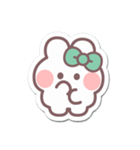 シール風うしゃぎ！！2緑色（個別スタンプ：3）