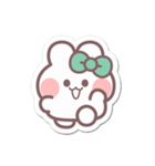 シール風うしゃぎ！！2緑色（個別スタンプ：7）