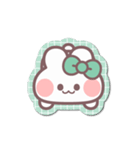 シール風うしゃぎ！！2緑色（個別スタンプ：19）