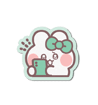 シール風うしゃぎ！！2緑色（個別スタンプ：26）