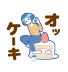 90年代カラフルガールズ3【ダジャレ】（個別スタンプ：9）