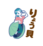 90年代カラフルガールズ3【ダジャレ】（個別スタンプ：10）