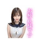 【成人向け】セーラー服の大人のお姉さん（個別スタンプ：8）