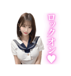 【成人向け】セーラー服の大人のお姉さん（個別スタンプ：16）