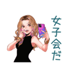 オトナギャルの冬★あいさつ（個別スタンプ：24）