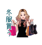 オトナギャルの冬★あいさつ（個別スタンプ：32）