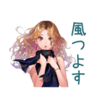 オトナギャルの冬★あいさつ（個別スタンプ：34）