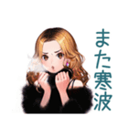 オトナギャルの冬★あいさつ（個別スタンプ：37）