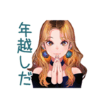 オトナギャルの冬★あいさつ（個別スタンプ：40）