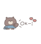 冬のあいさつ◎ちびっこくまさん #1（個別スタンプ：1）