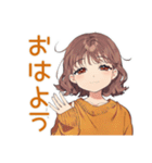 めんどくさ女子の冬★ゆるまったり（個別スタンプ：2）