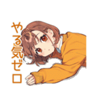 めんどくさ女子の冬★ゆるまったり（個別スタンプ：17）