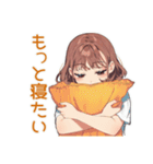 めんどくさ女子の冬★ゆるまったり（個別スタンプ：30）