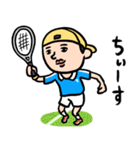 テニス男子 毎日使えるひと言サーブ（個別スタンプ：7）