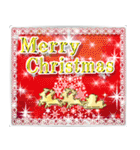 飛び出す❄クリスマス❄お正月【再販】（個別スタンプ：1）