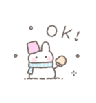 ゆるい手書きうさぎの冬・年末年始☆再販（個別スタンプ：17）