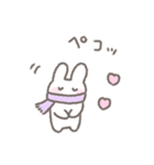 ゆるい手書きうさぎの冬・年末年始☆再販（個別スタンプ：27）