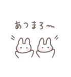 ゆるい手書きうさぎの冬・年末年始☆再販（個別スタンプ：31）